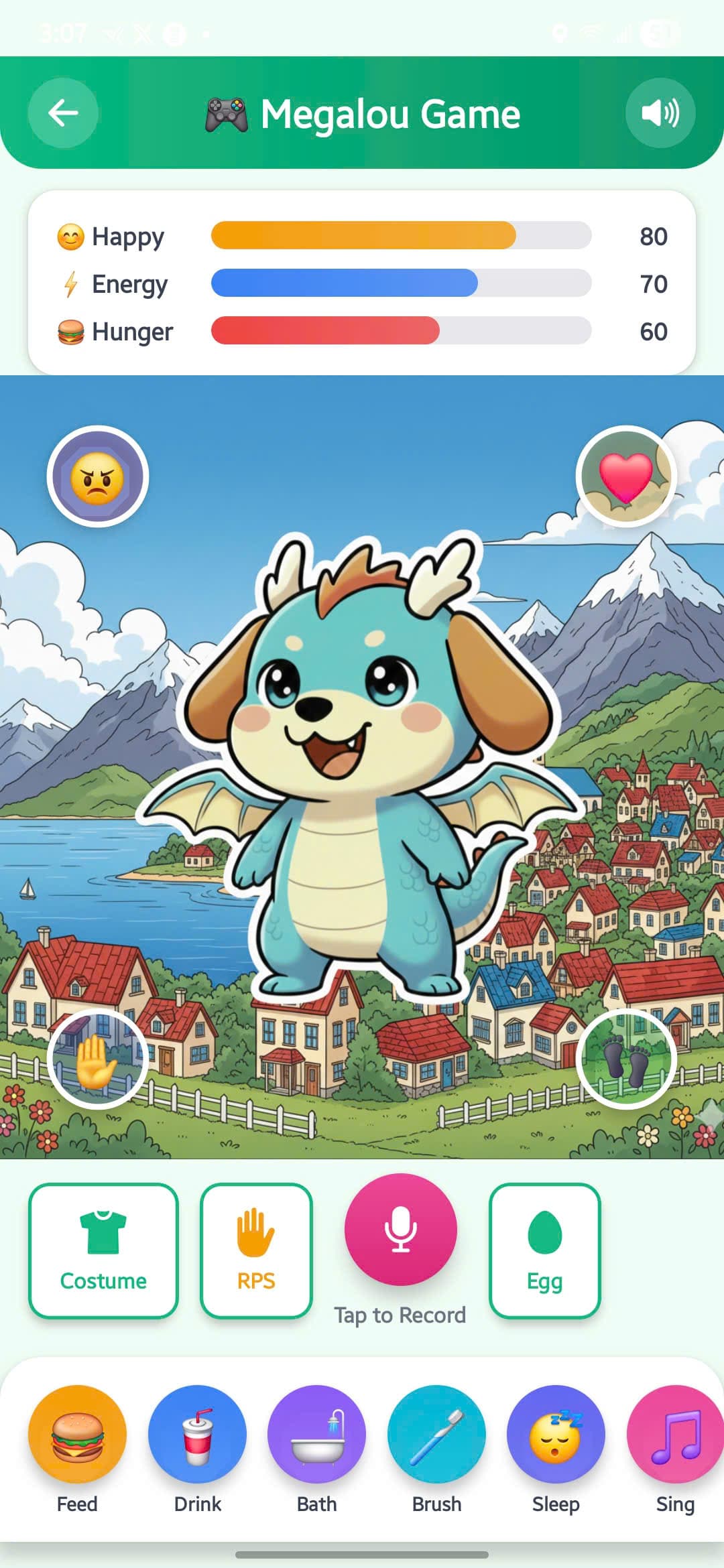 Talking Megalou Game